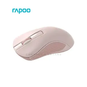 Rapoo B20 Silent Wireless Optical Mouse, 2.4GHz Wireless Connectivity, 1200 DPI Optical Sensor, Silent Click Design, Pink Edition