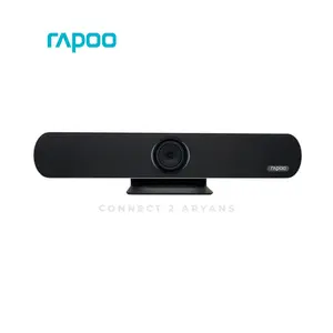 Rapoo C5305 HD Video Conference Camera Black, Full HD 1080P Resolution, 5X Optical Zoom, PTZ Control, Dual Microphones, USB Conference Camera