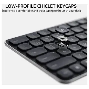 Rapoo E9550L Wireless Rechargeable Keyboard Black, 110-Key Full-Size Layout, Bluetooth 5.0 & 2.4GHz Wireless, Ultra-Slim Design, Aluminum Alloy Frame, Multi-Device Keyboard