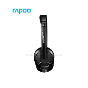 Rapoo H120 USB Wired Stereo Headset Black, USB Connectivity, Noise Reduction Microphone, Stereo Audio Performance, In-Line Controls, Lightweight Communication Headset