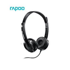 Rapoo H120 USB Wired Stereo Headset Black, USB Connectivity, Noise Reduction Microphone, Stereo Audio Performance, In-Line Controls, Lightweight Communication Headset