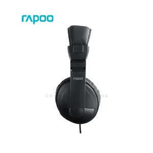 Rapoo H150S USB Wired Stereo Headset Black, USB Connectivity, Noise Reduction Microphone, Stereo Audio Performance, In-Line Controls, Lightweight Communication Headset