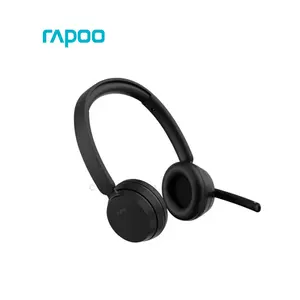 Rapoo H200 Wireless Stereo Headset Black, Bluetooth Wireless Connectivity, Noise Reduction Microphone, Stereo Audio Performance, Lightweight Design, Rechargeable Headset
