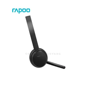 Rapoo H200 Wireless Stereo Headset Black, Bluetooth Wireless Connectivity, Noise Reduction Microphone, Stereo Audio Performance, Lightweight Design, Rechargeable Headset