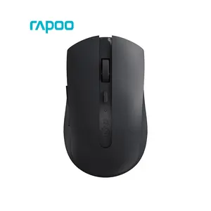 Rapoo M350 Silent Multi-Mode Wireless Mouse, Bluetooth 3.0/4.0/5.0 & 2.4GHz Connectivity, Adjustable Up to 2400 DPI Sensor, Silent Click Design, Black