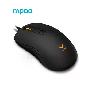 Rapoo V16 RGB Wired Gaming Mouse, 7200 DPI Optical Sensor, Programmable Buttons, RGB Backlighting, Ergonomic Gaming Design, Black