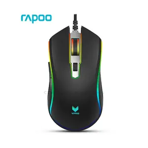 Rapoo V25S RGB Wired Gaming Mouse, PMW3327 Optical Sensor, Up to 6200 DPI, 1000Hz Polling Rate, 8 Programmable Buttons, RGB Lighting