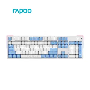 Rapoo V500PRO TM Gaming Mechanical Keyboard, Mechanical Switches, 104-Key Full-Size Layout, RGB Backlighting, Full-Key Anti-Ghosting, Wired Gaming Keyboard