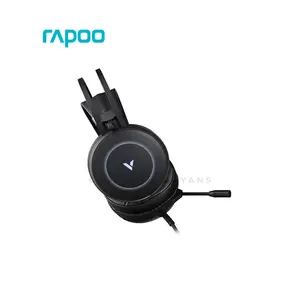 Rapoo VH160 7.1 Channel Gaming Headset Black, Virtual 7.1 Surround Sound, RGB Lighting, Noise Reduction Microphone, USB Connectivity, Gaming Headset