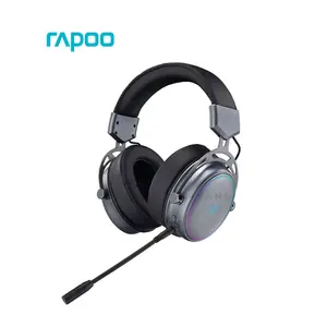 Rapoo VH800 Wireless Gaming Headset Black, Bluetooth & 2.4GHz Wireless Connectivity, 7.1 Virtual Surround Sound, Noise Reduction Microphone, RGB Lighting, Rechargeable Gaming Headset