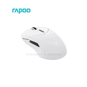 Rapoo VT9PRO Wireless & Wired Gaming Mouse, PAW3398 Optical Sensor, Up to 26000 DPI, 8000Hz Polling Rate, 10 Programmable Buttons, 68g Ultra-Lightweight Design White