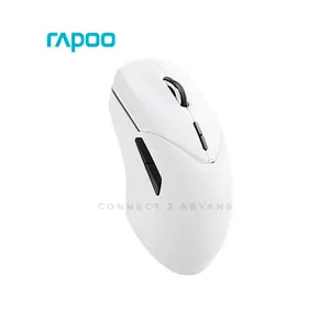 Rapoo VT9PRO Wireless & Wired Gaming Mouse, PAW3398 Optical Sensor, Up to 26000 DPI, 8000Hz Polling Rate, 10 Programmable Buttons, 68g Ultra-Lightweight Design White