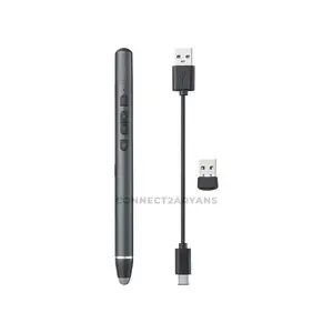 Rapoo XR200 Wireless Presenter Black, 2.4GHz Wireless Connectivity, Red Laser Pointer, Plug-and-Play USB Receiver, Professional Presentation Remote