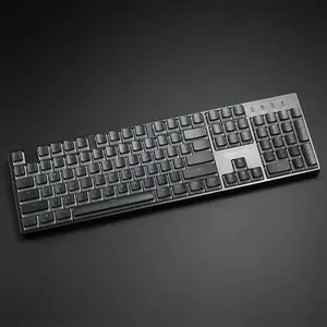 Redragon A130 SCARAB Pudding Keycaps Black, 104-Key Double Shot PBT Keycap Set, Translucent Pudding Design, OEM Profile, ANSI Layout Mechanical Keyboard Keycaps