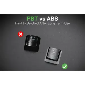 Redragon A130 SCARAB Pudding Keycaps Black, 104-Key Double Shot PBT Keycap Set, Translucent Pudding Design, OEM Profile, ANSI Layout Mechanical Keyboard Keycaps