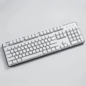 Redragon A130 SCARAB Pudding Keycaps White, 104-Key Double Shot PBT Keycap Set, Translucent Pudding Design, OEM Profile, ANSI Layout Mechanical Keyboard Keycaps