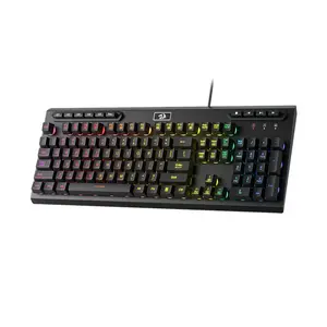Redragon ADITYA K513 RGB Membrane Gaming Keyboard, Full-Size Layout, Wired USB Connectivity, RGB Backlighting Effects, Responsive Key Design, Gaming Keyboard for Everyday and Competitive Gaming