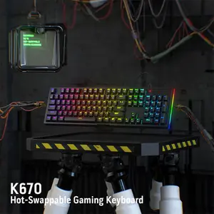 Redragon K670 ARGO RGB Mechanical Gaming Keyboard, Compact Layout Design, Wired USB Connectivity, Mechanical Switch Technology, RGB Backlighting Effects, High-Performance Gaming Keyboard