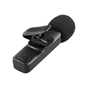 Redragon Athan GM-93 Wireless Lavalier Microphone, Wireless Audio Transmission, ANC Noise Cancellation Technology, Portable Audio Recording Design, Content Creation and Mobile Recording Microphone