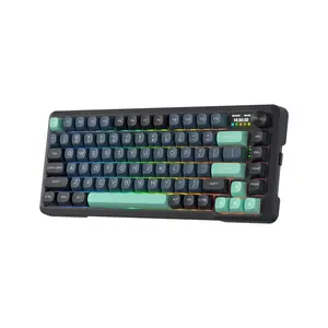 Redragon K724 GBG Behemoth Pro RGB Mechanical Gaming Keyboard, 75% Compact Layout, Tri-Mode Wireless Connectivity, Gasket Mount Structure, Hot-Swappable Mechanical Design, RGB Backlighting Effects
