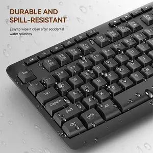 Redragon BS-7367B Wireless Keyboard and Mouse Combo Set, Compact Space-Saving Design, 2.4GHz USB Receiver Connectivity, Reliable Wireless Performance, Productivity Keyboard and Mouse Bundle