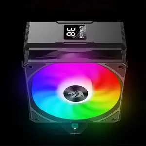 Redragon CC-1013 Digital ARGB CPU Air Cooler, Digital Display Design, Tower Heatsink Cooling System, ARGB Lighting Effects, High-Efficiency Air Cooling Solution for Gaming and Productivity PCs
