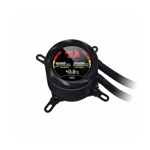 Redragon CCW-1017 ARGB Liquid CPU Cooler, 360mm Radiator Design, Integrated Temperature Display Screen, Triple Fan AIO Cooling System, High-Performance CPU Liquid Cooler