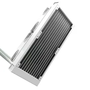 Redragon CCW-3011W ARGB Liquid CPU Cooler White Edition, 240mm Radiator Design, Dual 120mm ARGB Cooling Fans, High-Performance All-in-One Liquid Cooling Solution for Gaming PCs