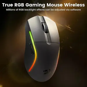 Redragon Deicide M816 PRO RGB Gaming Mouse, 26000 DPI Optical Sensor, Tri-Mode Wireless Connectivity, Ultra-Lightweight Ergonomic Design, RGB Lighting Effects, High-Performance Esports Gaming Mouse