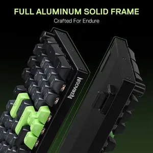 Redragon K740 BG Dharma RGB Mechanical Gaming Keyboard, Full-Size Layout, Hot-Swappable Mechanical Switches, RGB Backlighting Effects, Wired USB Connectivity, Gaming Keyboard