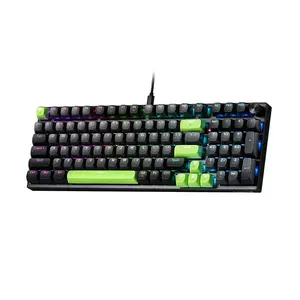 Redragon K740 BG Dharma RGB Mechanical Gaming Keyboard, Full-Size Layout, Hot-Swappable Mechanical Switches, RGB Backlighting Effects, Wired USB Connectivity, Gaming Keyboard