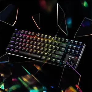 Redragon Dharma TKL K660 RGB Wired Mechanical Gaming Keyboard, Tenkeyless 87-Key Layout, Hot-Swappable Mechanical Switches, Full RGB Backlighting, Anti-Ghosting Design