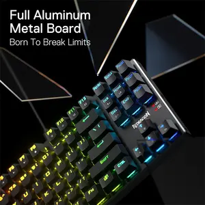 Redragon Dharma TKL K660 RGB Wired Mechanical Gaming Keyboard, Tenkeyless 87-Key Layout, Hot-Swappable Mechanical Switches, Full RGB Backlighting, Anti-Ghosting Design