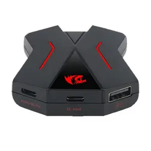 Redragon Eris GA-200 Gaming Adapter Converter, Multi-Platform Gaming Compatibility, PS4 and Xbox Support, Input Conversion Technology, Universal Gaming Controller Adapter Accessory