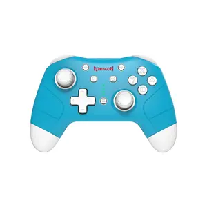 Redragon G815 PLUTO Bluetooth Wireless Gamepad Controller Blue Edition, Bluetooth Wireless Connectivity, Dual Vibration Feedback System, NFC Support for Nintendo Switch, Ergonomic Multi-Platform Gaming Controller