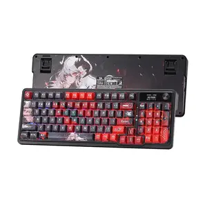 Redragon K719 AK Artemis Pro RGB Mechanical Gaming Keyboard, 3-Mode Wireless Connectivity, 96% Compact Layout, Hot-Swappable Design