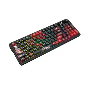 Redragon K719 AK Artemis Pro RGB Mechanical Gaming Keyboard, 3-Mode Wireless Connectivity, 96% Compact Layout, Hot-Swappable Design