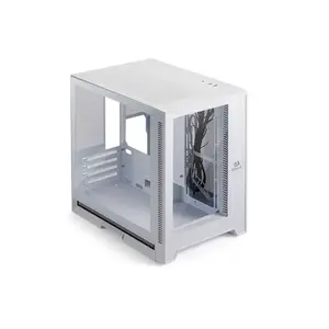 Redragon HOTROD GC-MC211W RGB Gaming PC Case, ITX Micro-ATX Support, Dual Tempered Glass Panels, Compact Chassis