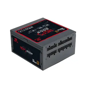 Redragon RGPS GC-PS011 Gaming PC Power Supply, 800W Output Capacity, 80 PLUS Bronze Certified Efficiency, Fully Modular Cable Design, Reliable Gaming and Productivity PSU