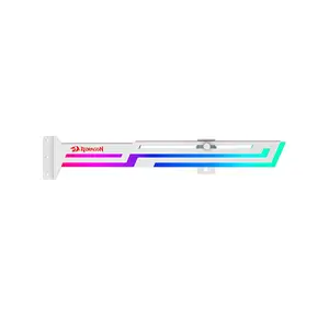 Redragon GCP03W ARGB GPU Support Bracket White Edition, Adjustable Graphics Card Holder Design, ARGB Lighting Effects, Anti-Sag GPU Support Solution for High-End Graphics Cards