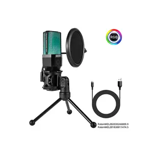 Redragon GM212 ADNE Streaming Microphone, USB Connectivity, Gaming and Content Creation Audio Design, Clear Voice Recording Performance, Plug-and-Play Streaming Microphone