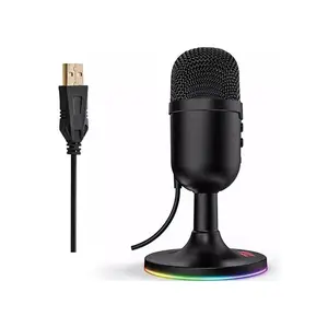 Redragon GM-303 PULSAR Streaming Microphone, USB Connectivity, Studio-Quality Audio Capture, Gaming and Content Creation Design, Plug-and-Play Streaming Microphone