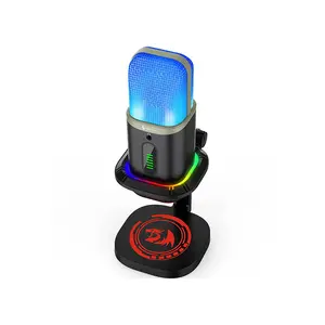 Redragon GM305 ECOWAVE Streaming Microphone, USB Connectivity, Gaming and Content Creation Audio Design, High-Quality Voice Capture, Plug-and-Play Streaming Microphone