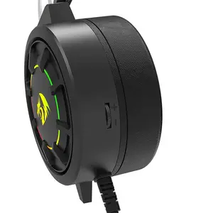 Redragon H314 GRENDEL RGB Lightweight Gaming Headset, 40mm Audio Drivers, USB Connectivity, RGB Lighting Effects, Lightweight Wired Audio Design, Gaming Headphones