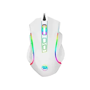 Redragon Griffin M607W RGB Wired Gaming Mouse, White Edition, Ergonomic Gaming Design, High Precision Optical Sensor