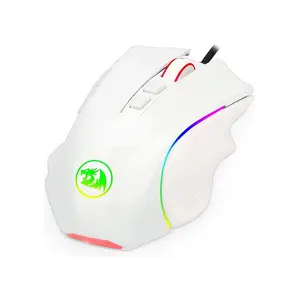 Redragon Griffin M607W RGB Wired Gaming Mouse, White Edition, Ergonomic Gaming Design, High Precision Optical Sensor