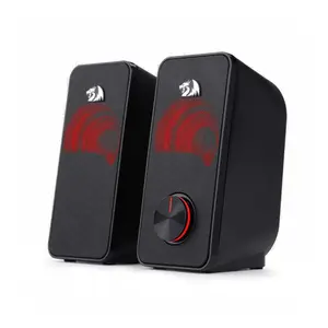Redragon GS-500 Stentor Gaming Speakers, 2.0 Channel Stereo Audio System, Wired Connectivity, Compact Desktop Speaker Design, Gaming and Multimedia Audio Solution