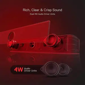 Redragon GS-560 Adiemus Gaming Speakers, 2.0 Channel Stereo Audio System, RGB Lighting Effects, Desktop Speaker System, Gaming and Multimedia Audio Solution