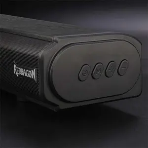 Redragon GS815 Janna Gaming Soundbar Speaker, 60W Audio Output Power, Bluetooth 5.0 Wireless Connectivity, HDMI Input Support, RGB Gaming Soundbar Audio System