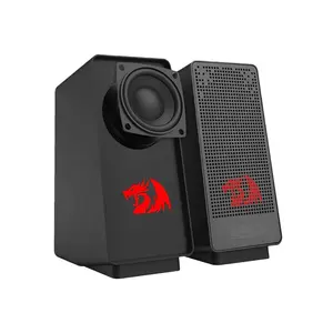 Redragon GS-513 Ranch Gaming Speakers, 2.0 Channel Stereo Audio System, Wired Connectivity, Compact Desktop Design, Clear Sound Gaming Speaker Set